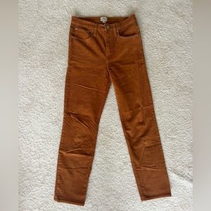 J. Crew corduroy slim-straight pants